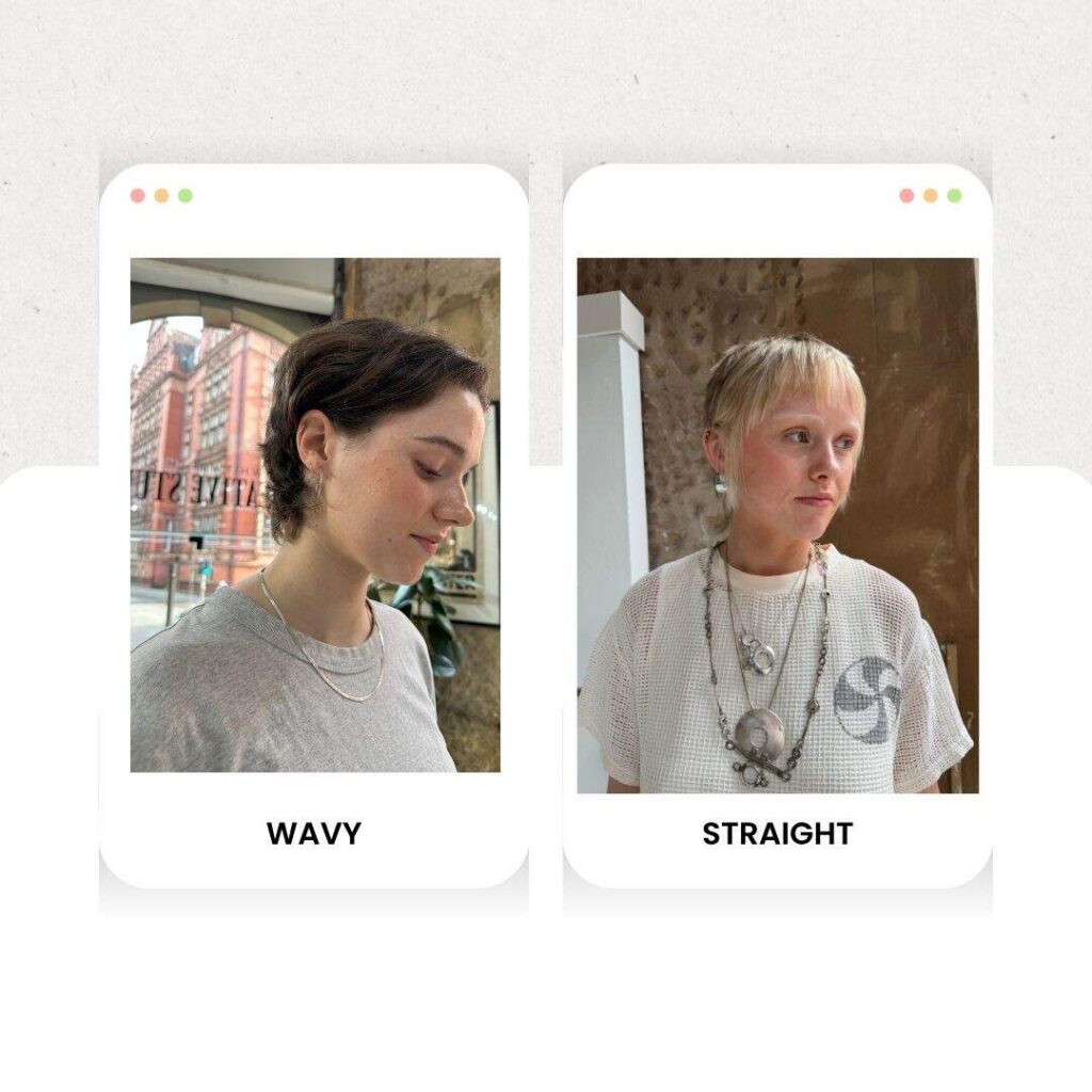 2 ladies with short hair 