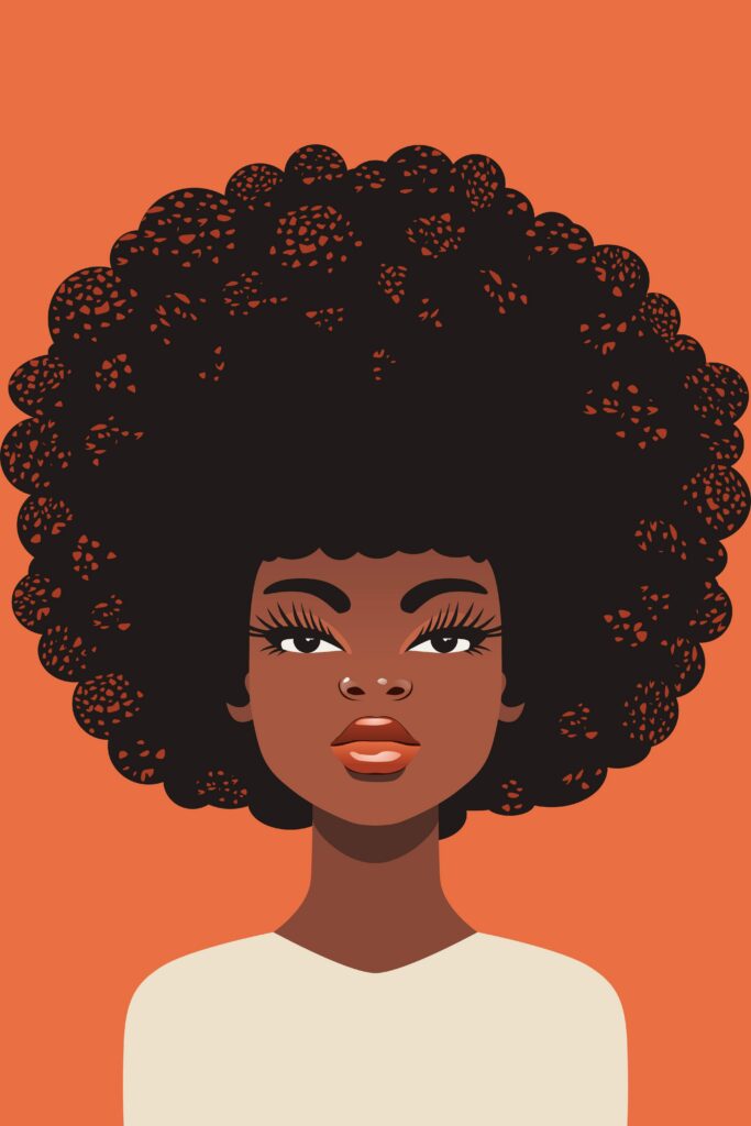 afro lady